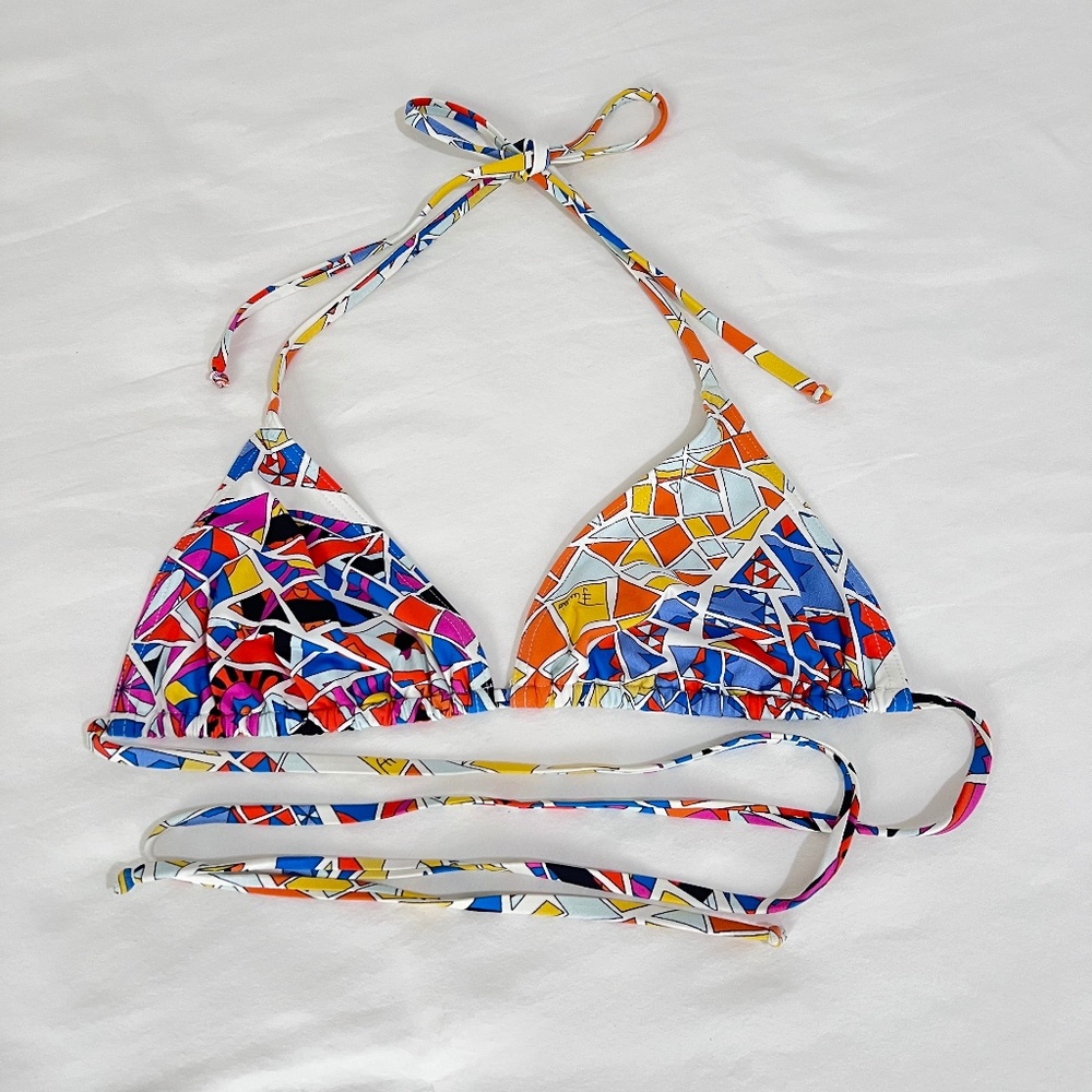Emilio Pucci Printed Bikini Top